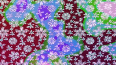 Patlayan çiçekler soyut olarak yerleştirilmiş. Raster deseni. Raster illüstrasyonu. Tarafsız renklerde bahar çiçekleri..