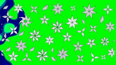 Raster illüstrasyonu. Güzel kumaş deseni. Bahar çiçekli güzel bir çiçek deseni..