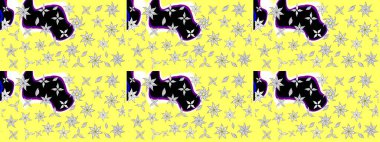 Suluboya çizimi. Çiçekli eskiz deseni. Sarı renkli çiçekler. El çizimi.