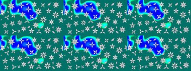 Klasik taslak çizimi. Raster çiçek izi. Çiçek mavisi çizim deseni.