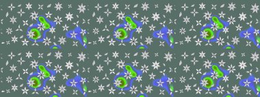 Tarafsız renklerde bahar çiçekleri. Çiçekli karalama şeklinde Raster çiçek deseni. Raster illüstrasyonu.