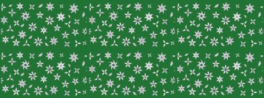 Renkli grunge soyut arkaplanı koloyeşil çiçeklerle süslüyor. Parmak izi, kumaş, duvar kâğıdı, tekstil için raster dokusu. Nakış desenli çiçek deseni..