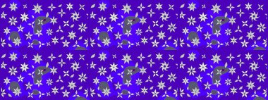 Sabıka fotoğraflarında, bebek kıyafetlerinde, duvar kâğıtlarında, paket kutularında falan kullanılabilir. Zarif, parlak ve eskiz mor çiçek desenli tasarım.