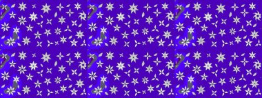 Suluboya çizim kalıbı. Çiçek izi. Suluboya tarzında mor renkte çiçekler.