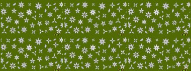 Renkli yeşil çizim kalıbı. Tekstil ve kapak tasarımı için mükemmel. Yeşil renkli çiçekler. Doodle tarzı. Elle çizilmiş sonbahar çiçeği deseni..