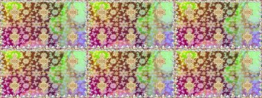 Geleneksel raster ve altın desen. Damask pürüzsüz süsü. Nötr renkler üzerinde klasik oryantal desen.