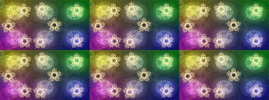 Desen snowflakes.raster Noel soyut renkli arka plan ile düşen kar tanesi. Raster illüstrasyon.