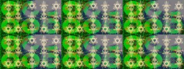 Düz yatıyordu. Raster illüstrasyonu. Renkli kar tanesinden yapılmış kış deseni. Kış konsepti.