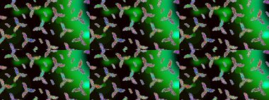 Soyut duvar kâğıdı, ambalaj dekorasyonu. Yeşil, siyah ve gri renkler üzerine illüstrasyon. Basit bir kar tanesi. Kışın sembolü, mutlu noeller, mutlu yeni yıl kutlaması Raster illüstrasyonu..