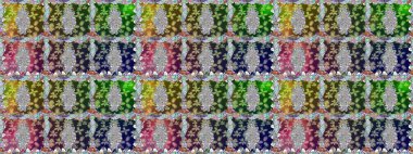 Raster düz çiçekleri pürüzsüz desen. Hediye ambalaj kağıdı, tebrik kartları, posterler ve pankart tasarımı. Tarafsız renklerde çiçekler.