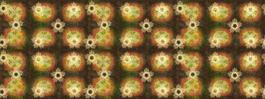 Kahverengi ve yeşil renkli kar tanesi süsü. Kar tanesi süsü Raster illüstrasyonu. Güzel süs eşyası. Kar taneleri izole edildi.