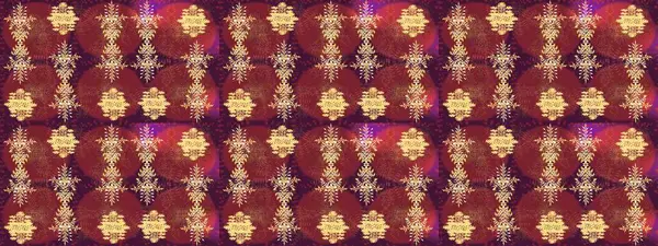 Kar tanelerinin soyut arkaplanlı Noel şablonu. Noel ve yeni yıl moda baskıları için tatil tasarımı. Kırmızı, mor ve kahverengi kar taneleri. Raster illüstrasyonu.