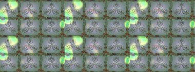 Çiçekli karalama şeklinde Raster çiçek deseni. Nazikçe, güzel çiçek arkaplanı. Tarafsız, yeşil ve gri renkte çiçekler.