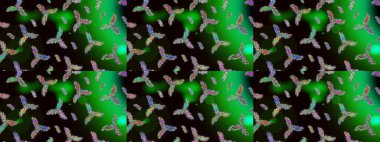 Soyut duvar kâğıdı, ambalaj dekorasyonu. Yeşil, siyah ve gri renkler üzerine illüstrasyon. Basit bir kar tanesi. Kışın sembolü, mutlu noeller, mutlu yeni yıl kutlaması Raster illüstrasyonu..