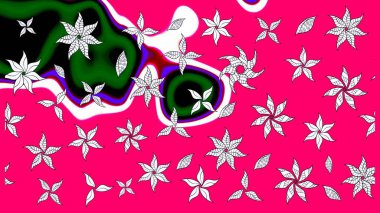 Mavi renkte çiçekler olan çiçek desenli bir çizim. Çiçekler suluboya tarzında morumsu renklerde.