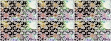 Düz çiçek öğeleri tasarım. Trendy sorunsuz çiçek deseni içinde Raster resim. Yaz tema Dikişsiz desen arka plan rengi. Güzel kumaş deseni.