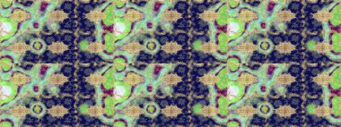 Altın desenli çiçek dekoru. Tasarım şablonu için çizgi çizimi sınırı. Mavi renklerdeki altın element. Davetiyeler, kartlar, web sayfası için Raster illüstrasyon. Doğu tarzı ögesi.