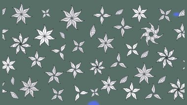 Simple cute pattern in small-scale flowers. Raster illustration. Floral sketch background for textile or book covers, manufacturing, wallpapers, print, gift wrap and scrapbooking.