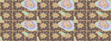 Doğu tarzı arabesk. Raster altın desen. Raster illüstrasyonu. Çizim altın desenli bukleler. Altın elementli kahverengi renkler.