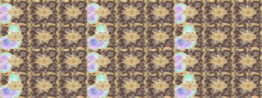 Raster illüstrasyonu. Soyut bir arkaplan çiz. Oriental raster klasik kahverengi ve altın desenli.