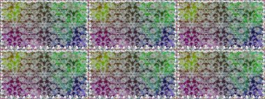 Gri renkli güzel çiçekli kusursuz desen, suluboya çiçek deseni, duvar kağıdı, kart veya kumaş için fayanslı. Raster..