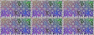 Çiçeksiz desenli arka plan. Gri renkli çiçekler. Tişört baskısı için çiçek boyama rasteriName.