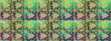 Hassas altın deseni açın. Altın desenli bukleler çiz. Doğu tarzı arabesk. Yeşil renkler ve altın elementler üzerine çizim. Parlak dantel, stilize çiçekler, şal desenli. Raster sanatı.