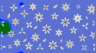 Çiçek arkaplanlı soyut zarafet eskiz deseni. Raster Güzel kumaş deseni.