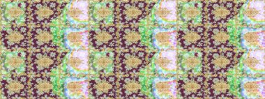 Barok tarzında eskiz oryantal süsü. Tarafsız renklerde ve altın elementlerle geleneksel klasik altın raster deseni.