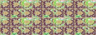 Klasik Raster kahverengi ve altın desenli çizim. Geleneksel oryantasyon süsü. Klasik vintage arkaplan.