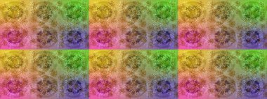 Renkli elementlerle Raster ilginç desen