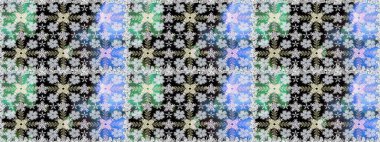 Organik motif arka planı. Raster illüstrasyonu. Kusursuz desen. Ultraviyole kumaş deseni.