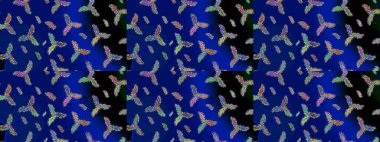 Kar tanesi kışı mavi, siyah ve yeşil renklerde yalıtılmış. Noel tasarımı için. Raster illüstrasyonu. Yeni yıl tabelası. Kutlamanın sembolü. Mavi, siyah ve yeşil simge silueti.