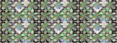 Kusursuz kraliyet lüksü, altın barok kumaş rengi. Altın antika ortaçağ dekoratifi, yapraklar ve gri renkli altın desenli süslemelerle pürüzsüz bir desen..