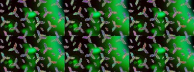 Yeni yıl kar tanesi. Güzel soyut kar tanesi raster tasarımı. Düz kar karalama ikonları, kar taneleri silueti yeşil, siyah ve gri renkler Noel afişi için, kartlar.