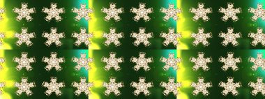 Kar tanesi süs desen. Snowflakes desen. Raster resim. Kar taneleri arka plan. Düz çizmek özgeçmişlerine izole soyut kar taneleri ile.