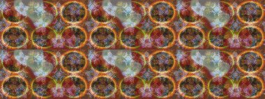 Kahverengi renkli çiçek desenli eskiz, el yapımı papatyalar, papatyalar. Tekrar eden çiçek arkaplanı, zarif kahverengi çiçek duvar kağıdı..