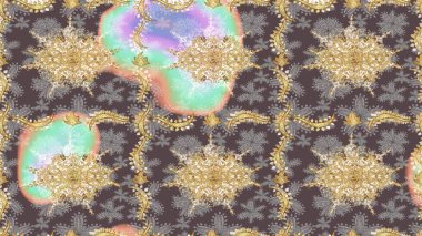 Eskiz öğesi ahşap oyma. Patina. Altın kaplamalı kahverengi zemin. Kahverengi renkli ve altın elementli desen. Klasik mobilya tarzı. Oyma. Lüks mobilyalar. Küçük alan derinliği.