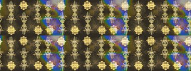 Retro tekstil tasarım koleksiyonu. El çizimi çiçek unsurları olan soyut çizim raster deseni. 1950-1960 motifleri. Çiçekli ipek eşarp. Kahverengi, yeşil ve gri kahverengi, yeşil ve gri.