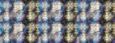 Kar tanesi süsleme deseni. Raster illüstrasyonu. Kar taneleri deseni. Kar taneleri arka planda. Arkaplanda soyut kar taneleri izole edilmiş düz tasarım.