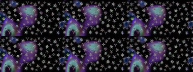 Noel şenliği geçmişi. Karla süslenmiş Noel kar taneleri. Raster illüstrasyonu.