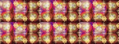 Güzel bir kış süsü. Raster kahverengisi, nötr ve bej kar tanesi izole edilmiş. Renkli kar taneleri Raster illüstrasyonu.