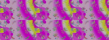 Renkli elementlerle Raster ilginç desen