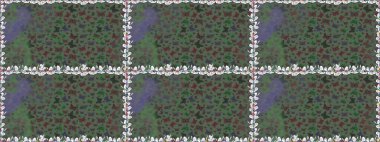 Sonsuz. Yeşilliğin üzerinde harika, pürüzsüz bir kelebek örtüsü. Çizim, karalama, karalama. Bahar Kelebeği teması. Giysi kumaşı için böcek dokusu parçası tekrarlanıyor. Raster illüstrasyonu.