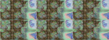 Küçük çiçekte hoş bir çiçek deseni var. Çiçeksel elementlerle süslenmiş zarif raster dokusu. Kahverengi renkler ve parlak çiçekler üzerinde soyut, pürüzsüz desen.