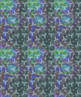 El çizimi çiçekli soyut çizim kalıbı. Tarafsız renklerde çiçekler. Raster illüstrasyonu.