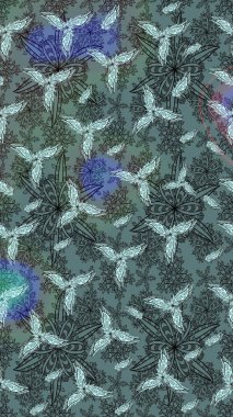 Güzel kumaş deseni. Güzel suluboya yaz çiçekleri deseni..