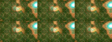 Şirin çiçek elementleri. Yeşil, kahverengi ve nötr renklerde çiçekler. Raster illüstrasyonu. Kusursuz..