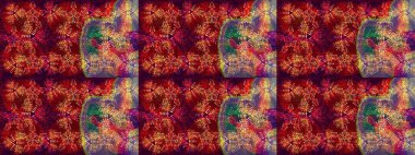 Yüzey için tekrarlanan doku, ambalaj kağıdı, kırmızı, kahverengi ve mor renkli kar tanesi. Kış kar taneleri, raster arka plan.