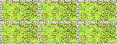 Kelebek desenli güzel çizim tasarımı. Ambalajlar, duvar kağıtları, kumaş tasarımı ve kağıt için hoş bir arkaplan. Kusursuz. Yeşil ve sarı renkli resimler.